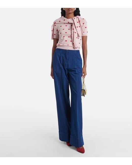 Valentino Pink Virgin Wool Top