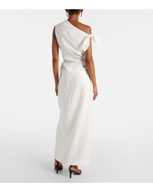 Sir White Tamara Linen Maxi Dress