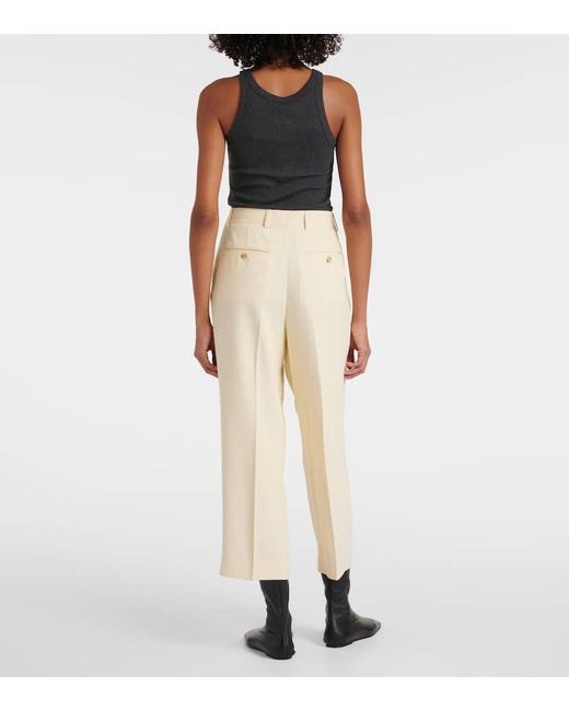 Totême  Natural Gerade Low-Rise-Hose
