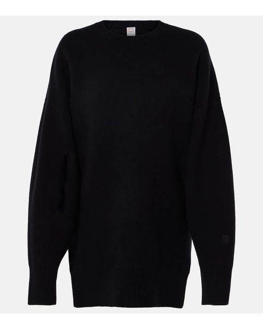 Totême Blue Wool And Cashmere-Blend Sweater