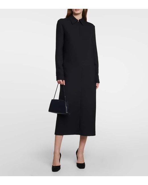 The Row Black Mae Suede Pumps