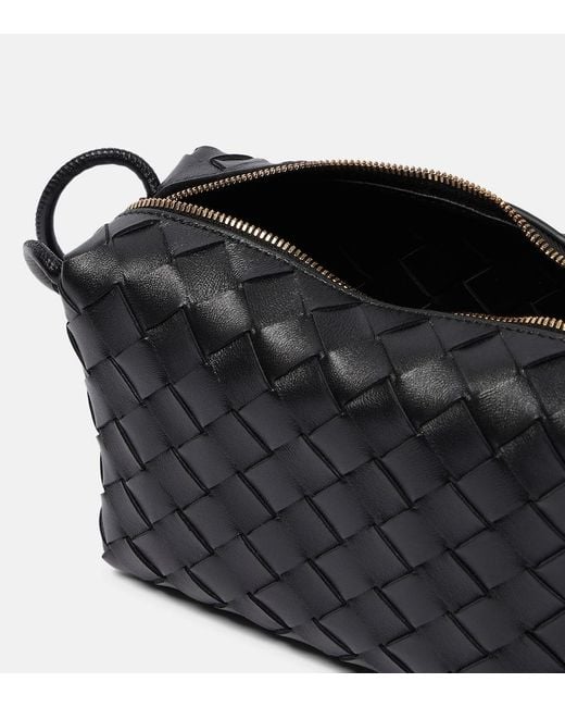 Bottega Veneta Black Mini Loop Crossbody Handbag