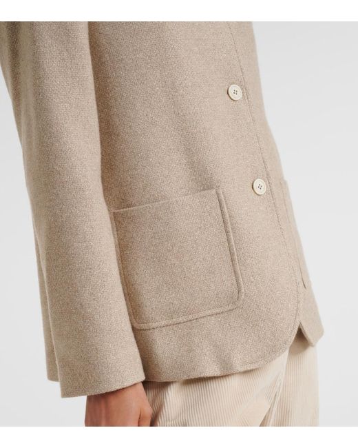 Eleventy Natural Cashmere And Silk Jacket