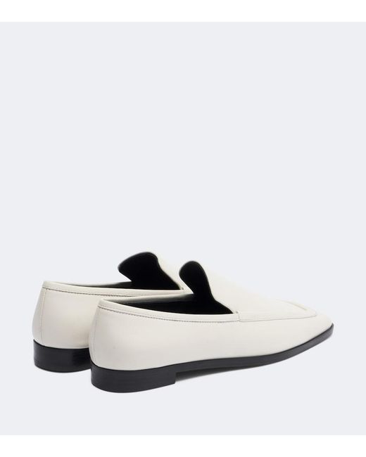 A.Emery White Lane Leather Loafers