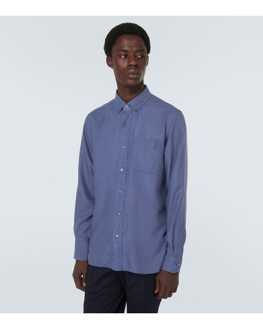 Tom Ford Blue Leisure Shirt for men