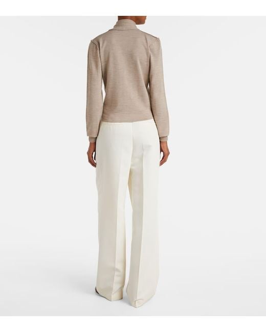 Lemaire Natural Cardigan Aus Einem Wollgemisch