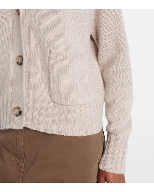 Jardin Des Orangers Natural Wool And Cashmere Cardigan
