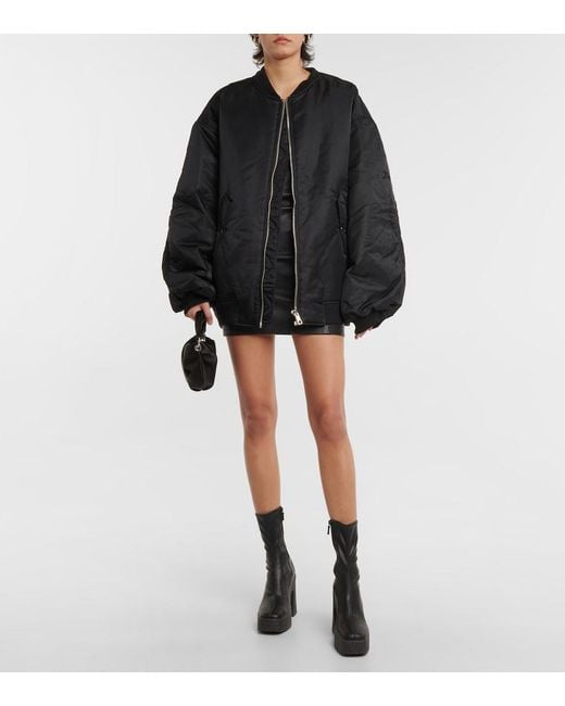 Frankie Shop Black Astra Technical Bomber Jacket