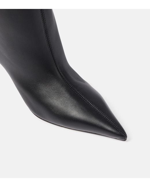 AMINA MUADDI Black Fiona 60 Leather Over-The-Knee Boots