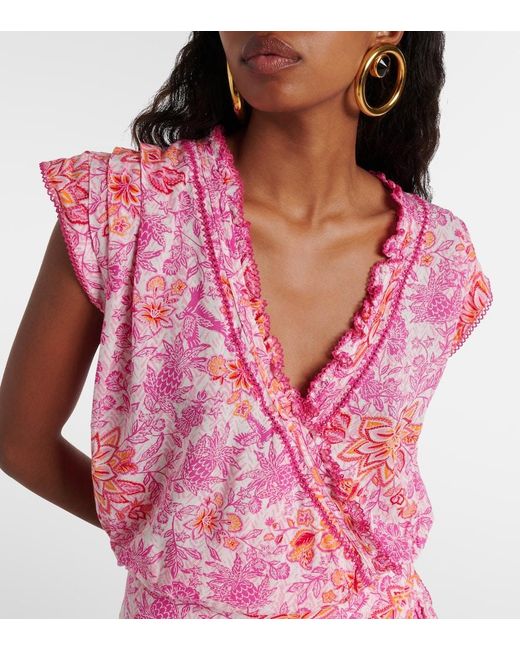 Poupette Pink Printed Minidress