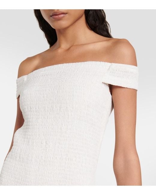 Gabriela Hearst White Veloso Linen And Silk Maxi Dress