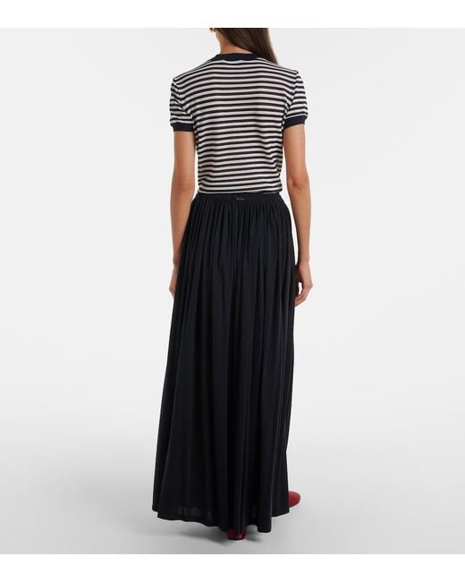 Max Mara Black Jersey Maxi Skirt