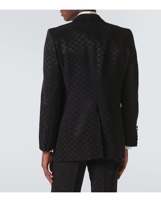 Veste Habillée En Coton Et Viscose Gg, Taille Gucci pour homme en coloris Black