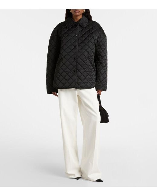 Totême Black Quilted Jacket