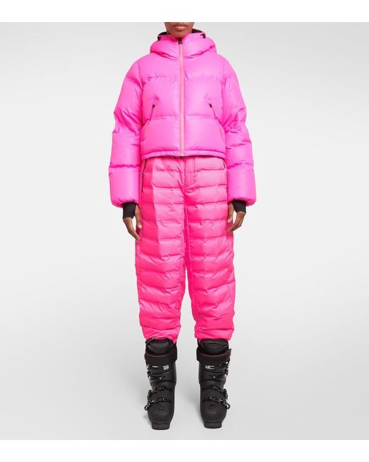 Aztech Mountain Pink Ozone Insulated Quilted Nylon Pants