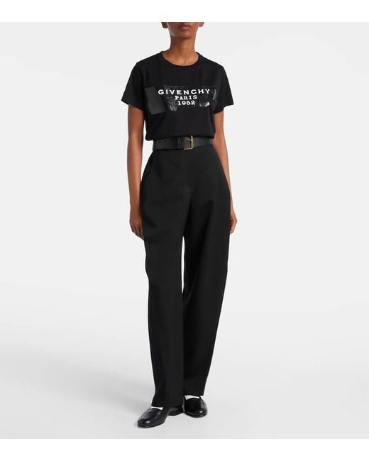 Givenchy Black T-Shirt Aus Baumwoll-Jersey