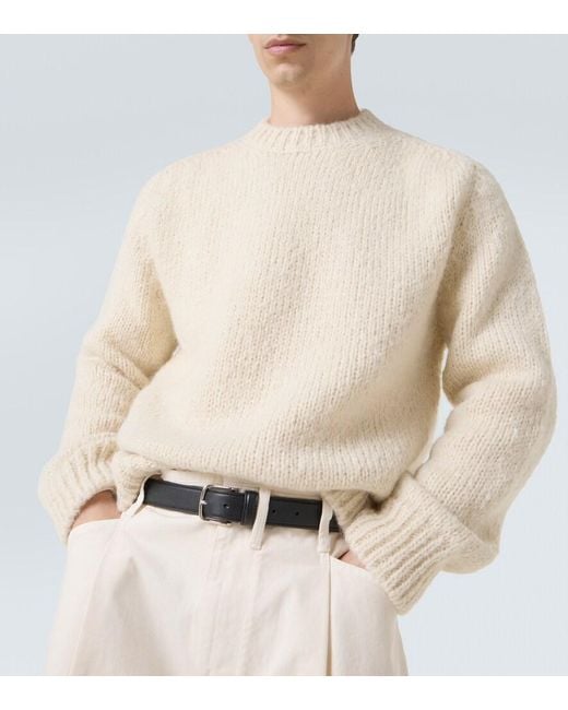 Jil Sander Natural Mohair And Alpaca-Blend Sweater for men