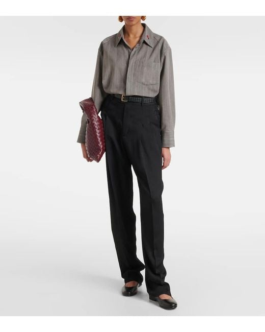 Bottega Veneta Black Astaire Mary Jane Ballerinas