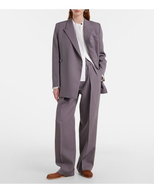 Jil Sander Brown Suede Loafers