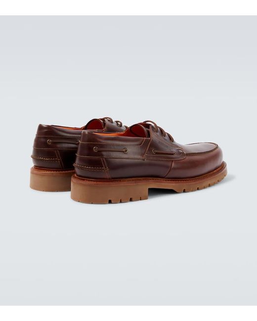 Junya Watanabe X Heinrich Dinkelack Segelschuhe Aus Leder in Brown für Herren