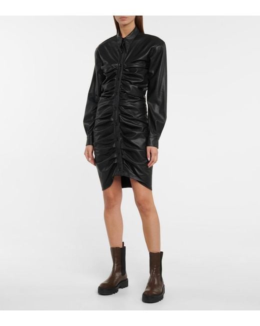 Philosophy Di Lorenzo Serafini Black Ruched Minidress