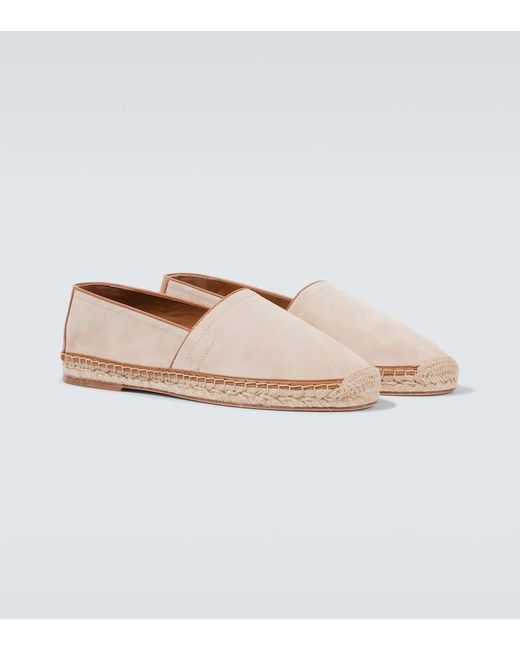 Brunello Cucinelli Espadrilles Aus Leder in White für Herren