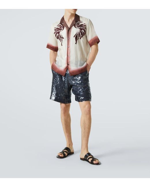 Dries Van Noten Besticktes Hemd in Multicolor für Herren