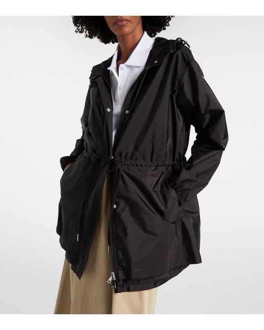 Moncler Black Weteau Hooded Parka