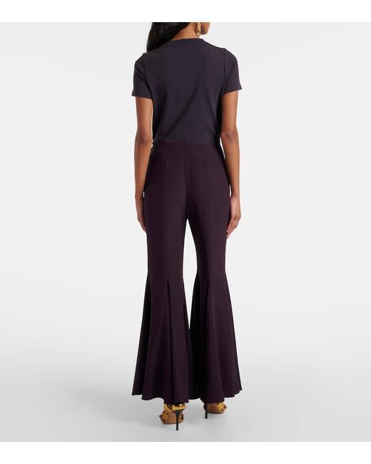 Pantaloni Flared di Chloé in Purple