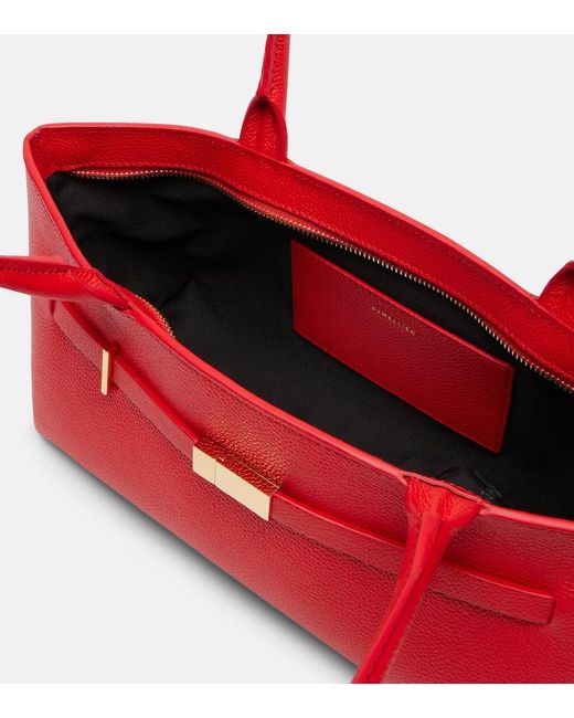DeMellier London Red New York Leather Shoulder Bag