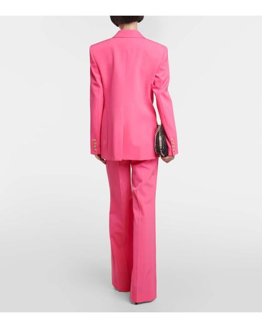 Blazer in lana di Stella McCartney in Pink