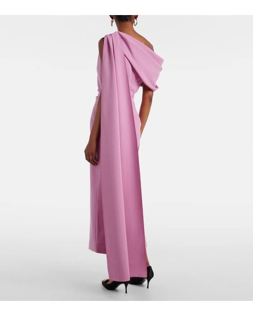 Abito Midi Maite Con Mantella di Roksanda in Pink