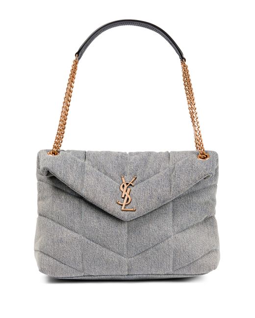 Saint Laurent Loulou Medium Denim Shoulder Bag Lyst Australia