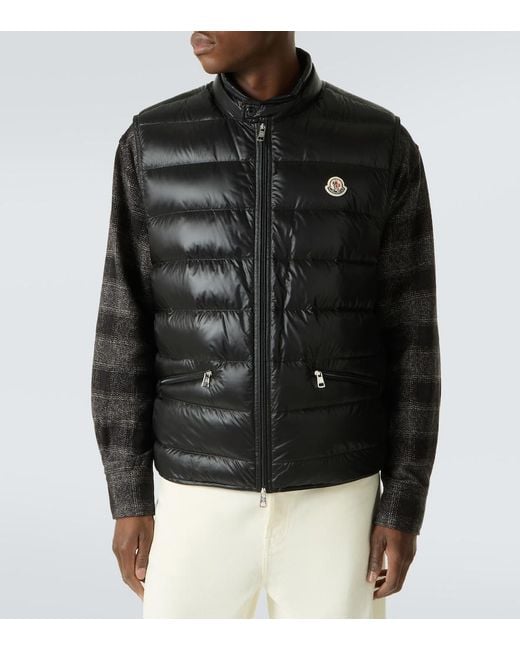 Moncler Black Permanent Down Vest for men