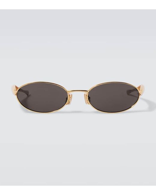 Bottega Veneta Ovale Sonnenbrille Sardine in Brown für Herren