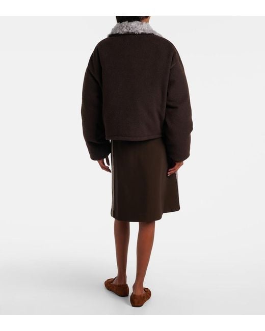 Miu Miu Black Logo Gabardine Bomber Jacket
