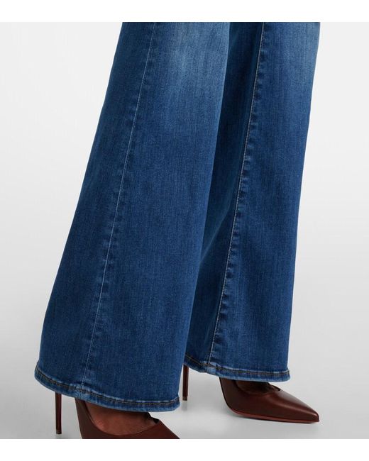 FRAME Blue Le High Flare High-Rise Flared Jeans