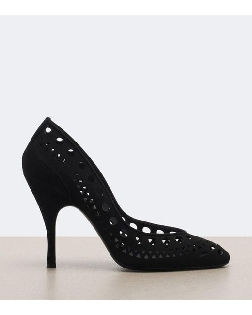 Alaïa Black Vienne Suede Pumps