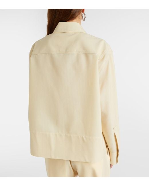 Jil Sander Natural Wool Shirt