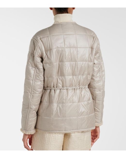 Moncler Natural Tipule Quilted Reversible Down Jacket
