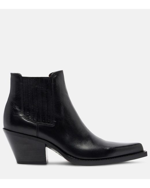 Paris Texas Black Dallas 60 Leather Ankle Boots