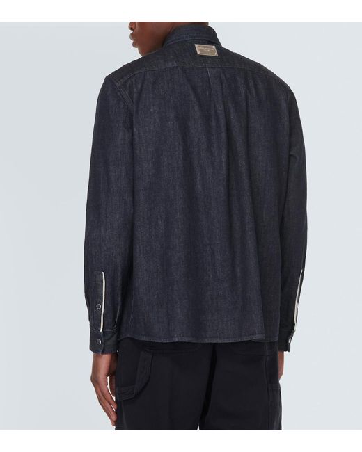 Dolce & Gabbana Blue Denim Shirt for men
