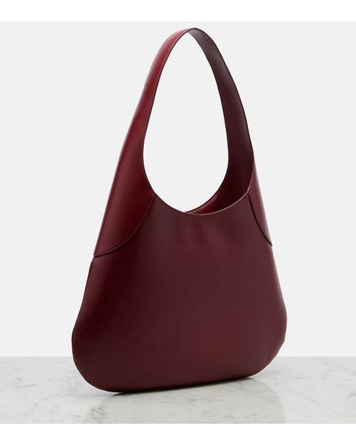 Khaite Red Joan Large Leather Shoulder Bag