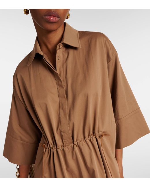 Robe chemise Eulalia en coton melange Max Mara en coloris Brown