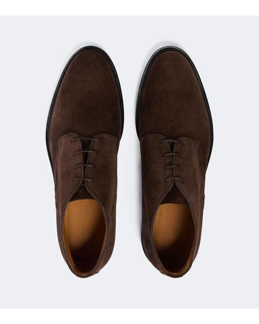 Kiton Brown Suede Desert Boots for men