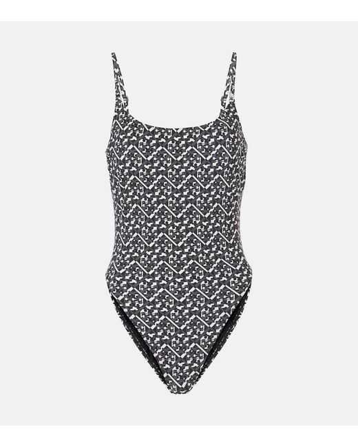 Tory Burch Women's Black T Monogram Gemini Swimsuit