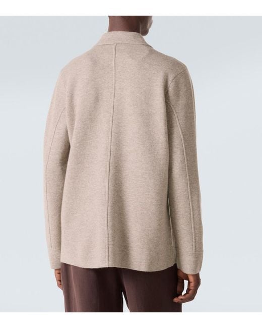 Allude Natural Wool And Cashmere Overshirt for men