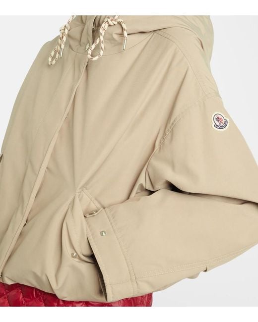 Moncler Natural Eucalyptus Cropped Down Jacket