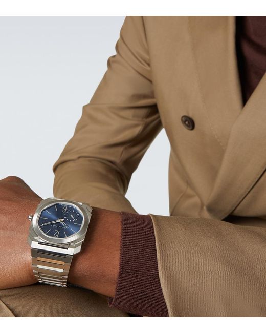 BVLGARI Metallic Octo Finissimo Stainless Steel Watch for men