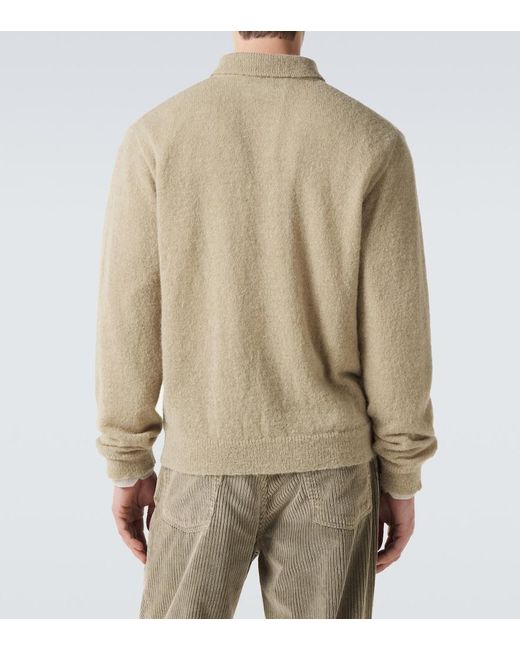Our Legacy Natural Evening Wool And Cashmere-Blend Cardigan for men
